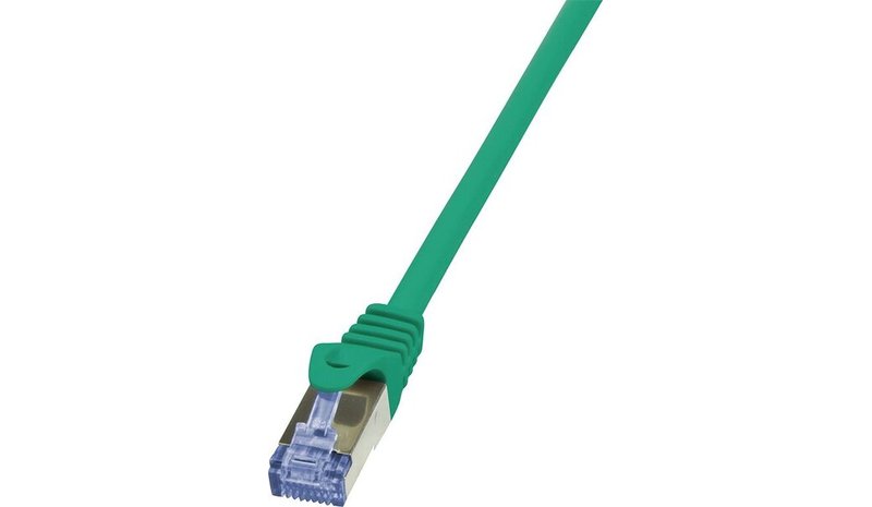 LOGILINK - Patch Cable Cat.6A 10G S/FTP PIMF PrimeLine green 1m – kuva 1/1