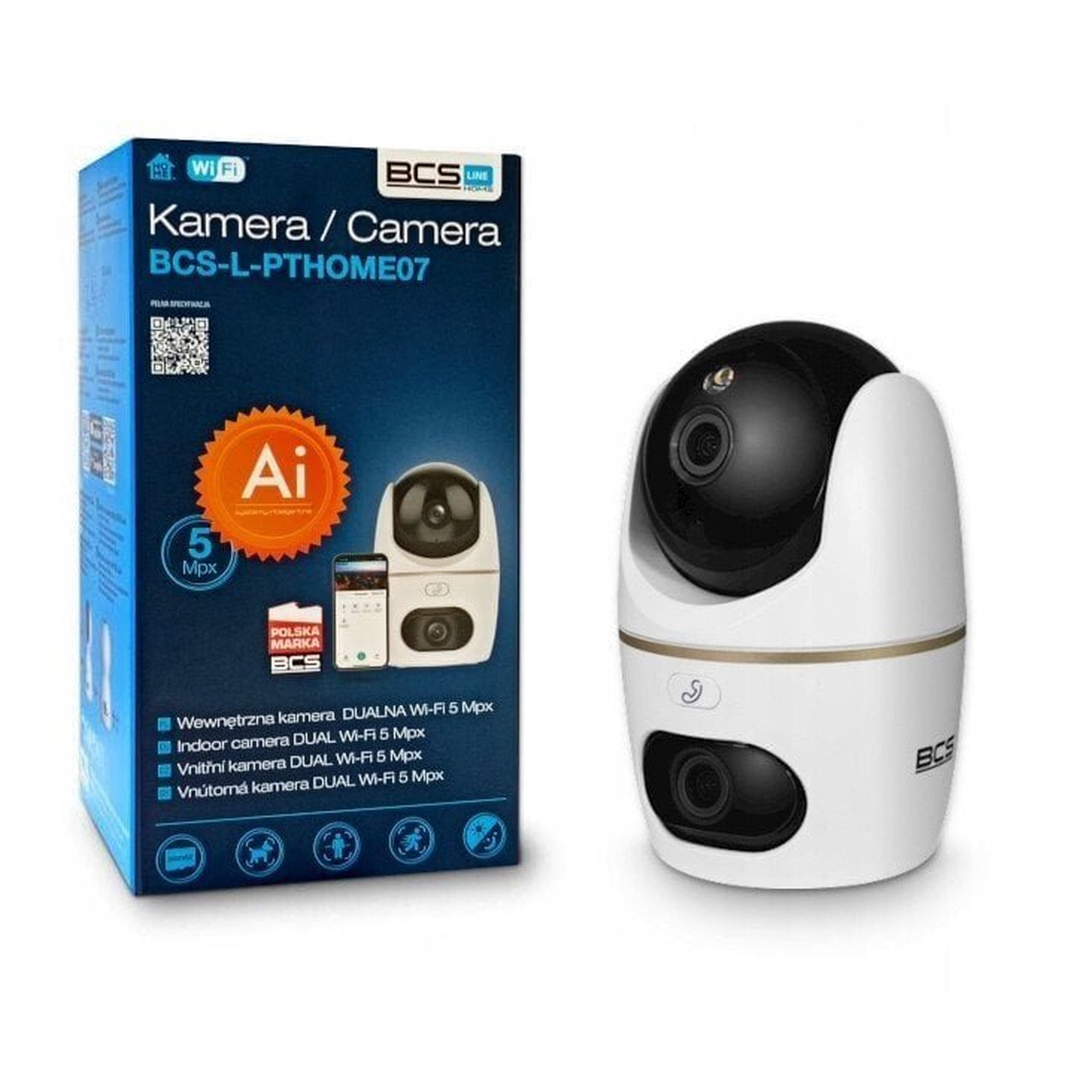 BCS IP kamera BCS-L-PTHOME07 WiFi 5Mpx