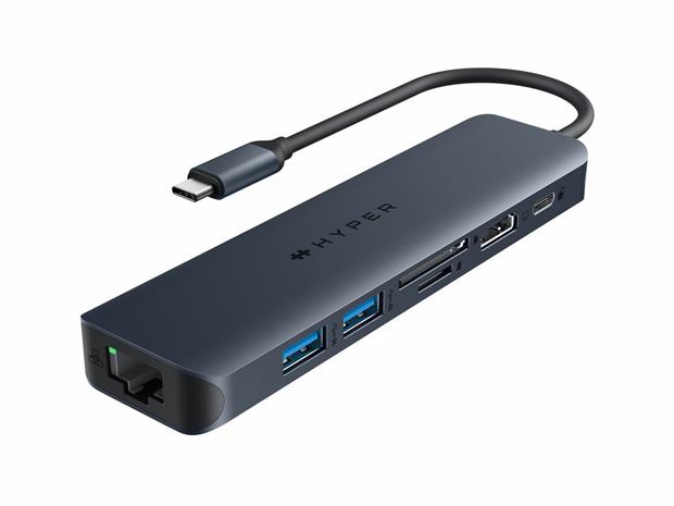 Hyper HyperDrive EcoSmart Gen.2 Universal USB-C 7-in-1 Hub w 100 W PD Power Pass-thru