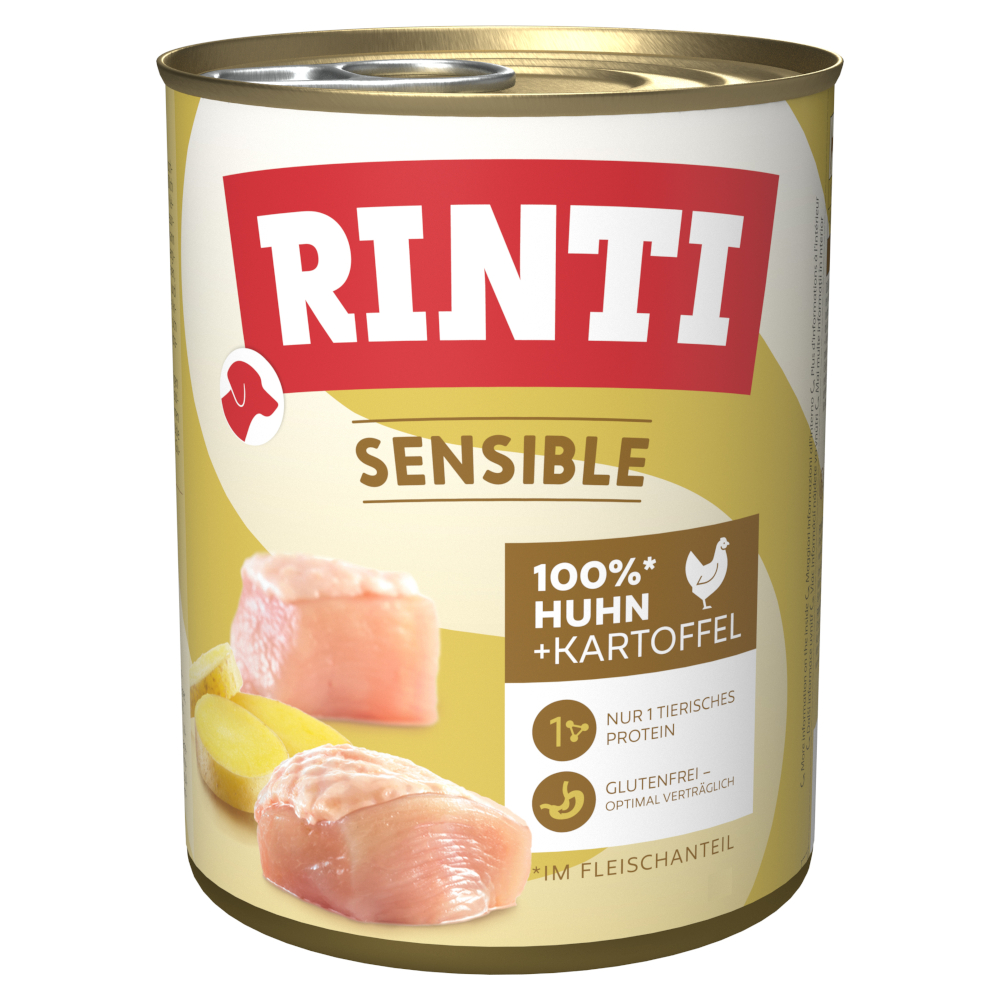 6x800g Sensible kana & peruna RINTI koiranruoka