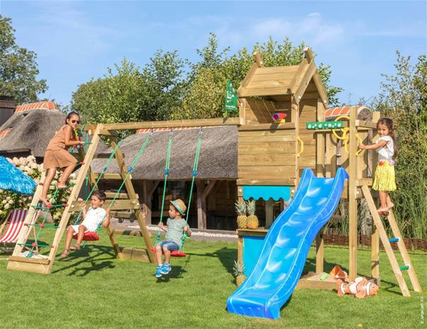 Jungle Gym Resort Leikkiteline + Kiipeilymoduuli