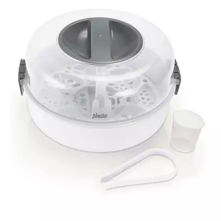 Mikroaaltosterilointilaite tuttipulloille höyrytoiminnolla, mahtuu 4 x 150 ml:n pulloa – kuva 4/7