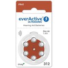 Paristot kuulolaitteeseen everActive Ultrasonic PR41 312, 6 kpl
