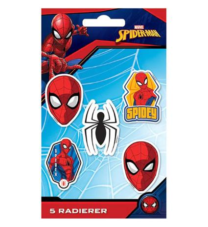 Pyyhekumisetti - Spiderman, 5kpl