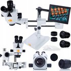 Mikroskooppi Rosfix Jupiter Pro MSJP-T-SDMS1 – Trinokulaaripää, 8 näyttö Setti, Suurennus 7–45x