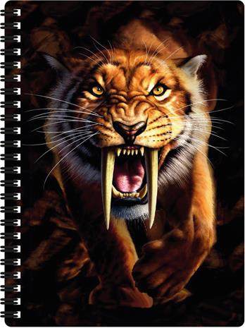 Deluxebase 3D Livelife Sabertooth muistikirja