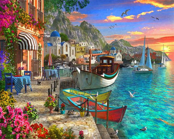 Figure'd Art numeromaalaus Beautiful harbor – kuva 1/1