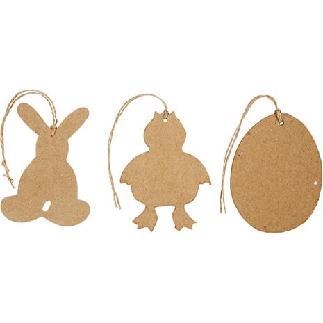 Creativ Company - Easter pendants papier-mâché 6 pcs.