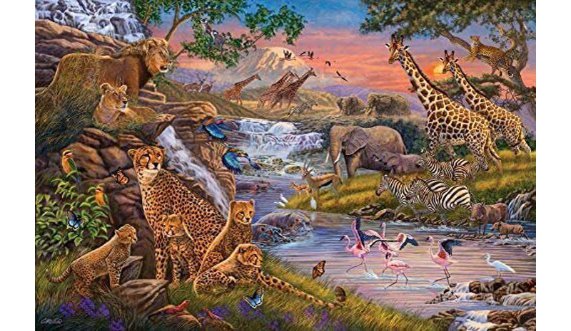 Ravensburger palapeli 3000 palaa Eläinten kuningas – kuva 1/1