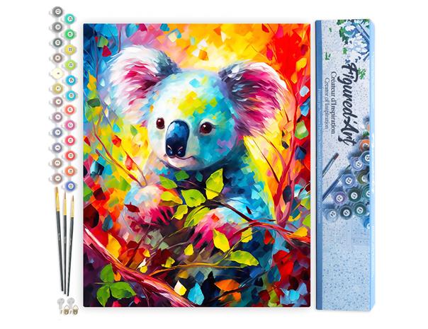 Figure'd Art numeromaalaus Colourful Koala – kuva 1/1