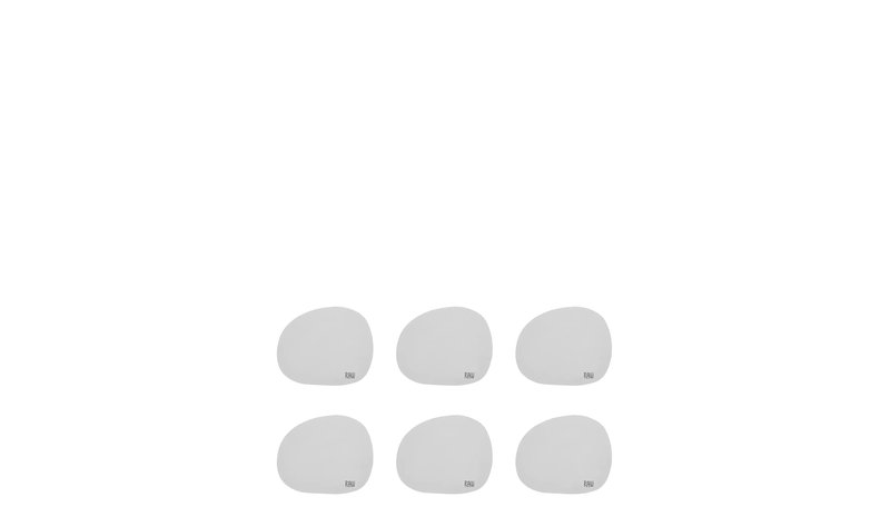 Aida Raw Silic - Soft Surface Coaster - Light Grey Home Tableware Dining & Table Accessories Coasters Grey Aida