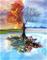 Figure'd Art numeromaalaus 4 Seasons Tree – kuva 1