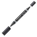 Staedtler Lumocolor Duo, musta, Ohut/Pyöreä pää, musta, 1,5 mm, Universaali, 1 kpl (348-9)