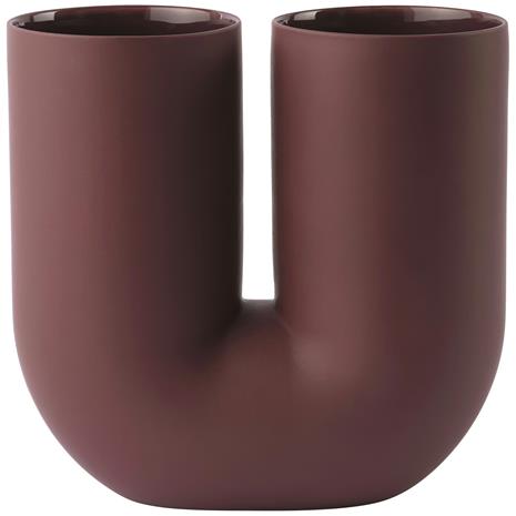 Muuto - Kink Vase H26,3 Deep Punainen