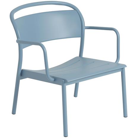 Muuto Linear Steel nojatuoli Vaalea sininen