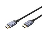 DisplayPort-kaapeli - UNITEK C1628GY01 1,5M 7680x4320 240Hz musta harmaa