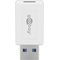 Sovitin Usb-c - Usb 3.0 Superspeed 5 Gbit/s, valkoinen – kuva 1
