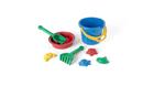 Dantoy - Classic Recycled blue bucket set in net (1433)