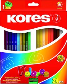 Kores - Kolores - Triangular 24 Coloured Pencils (933324)