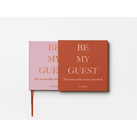 Guest Book Rust/Pink Printworks