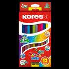 Kores - Kolores - Jumbo Dou 12 Coloured Pencils (93252)