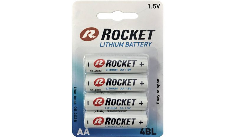 AA-paristot Rocket Lithium, 4 kpl – kuva 1/1