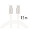 Yleiskaapeli Swissten Textile USB-C 3.0 1,2 m hopea – kuva 1