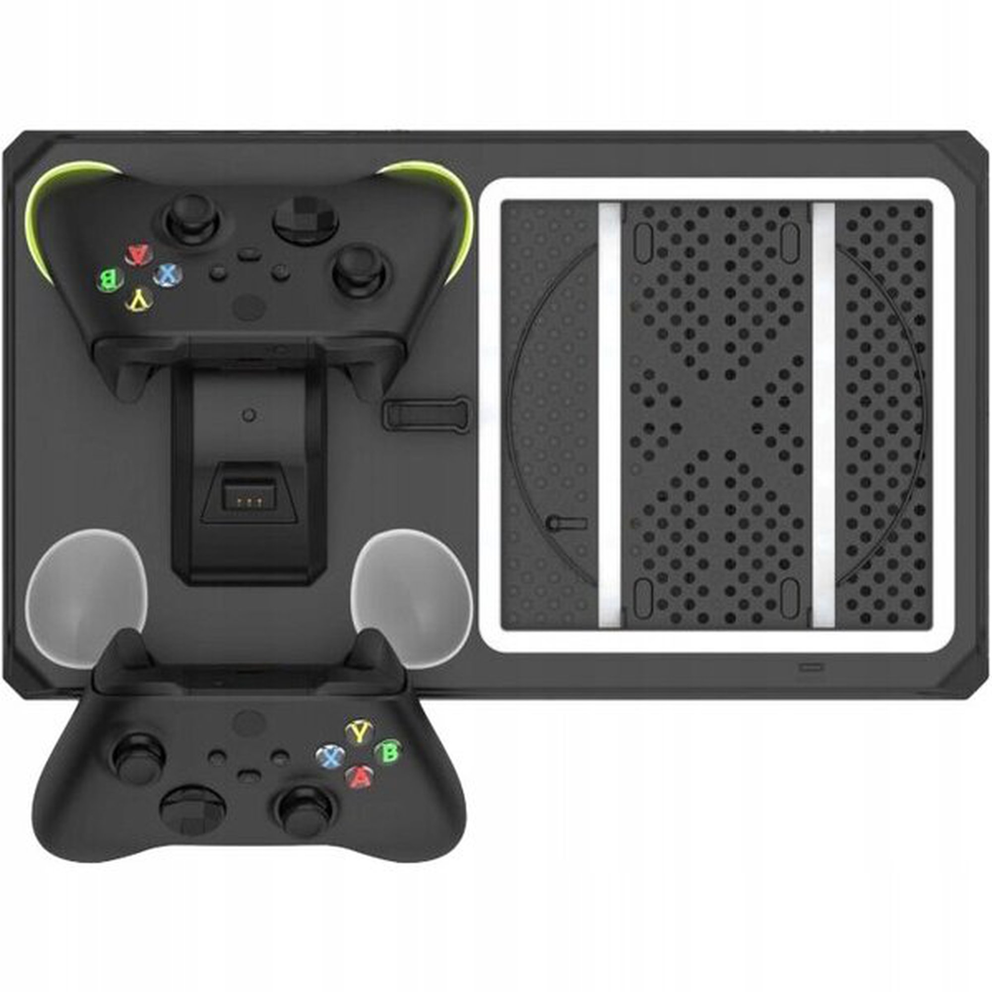 Pelikonsoli Monitoiminen tuki - KIINNITTÄMÄN - Xbox S/X - Lataa 2 ohjainta - Aktiivinen jäähdytys - RGB-taustavalo