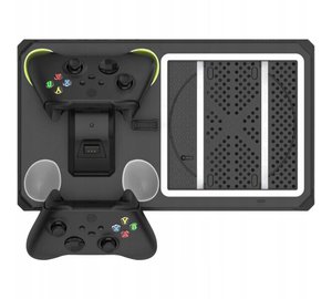 Pelikonsoli Monitoiminen tuki - KIINNITTÄMÄN - Xbox S/X - Lataa 2 ohjainta - Aktiivinen jäähdytys - RGB-taustavalo