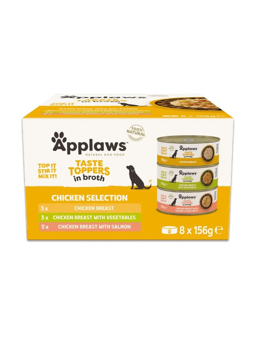 Applaws - Multipack Chicken Broth for Dog - 8x156g