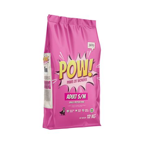 POW! DOG ADULT SMALL/MEDIUM PORK 12 KG