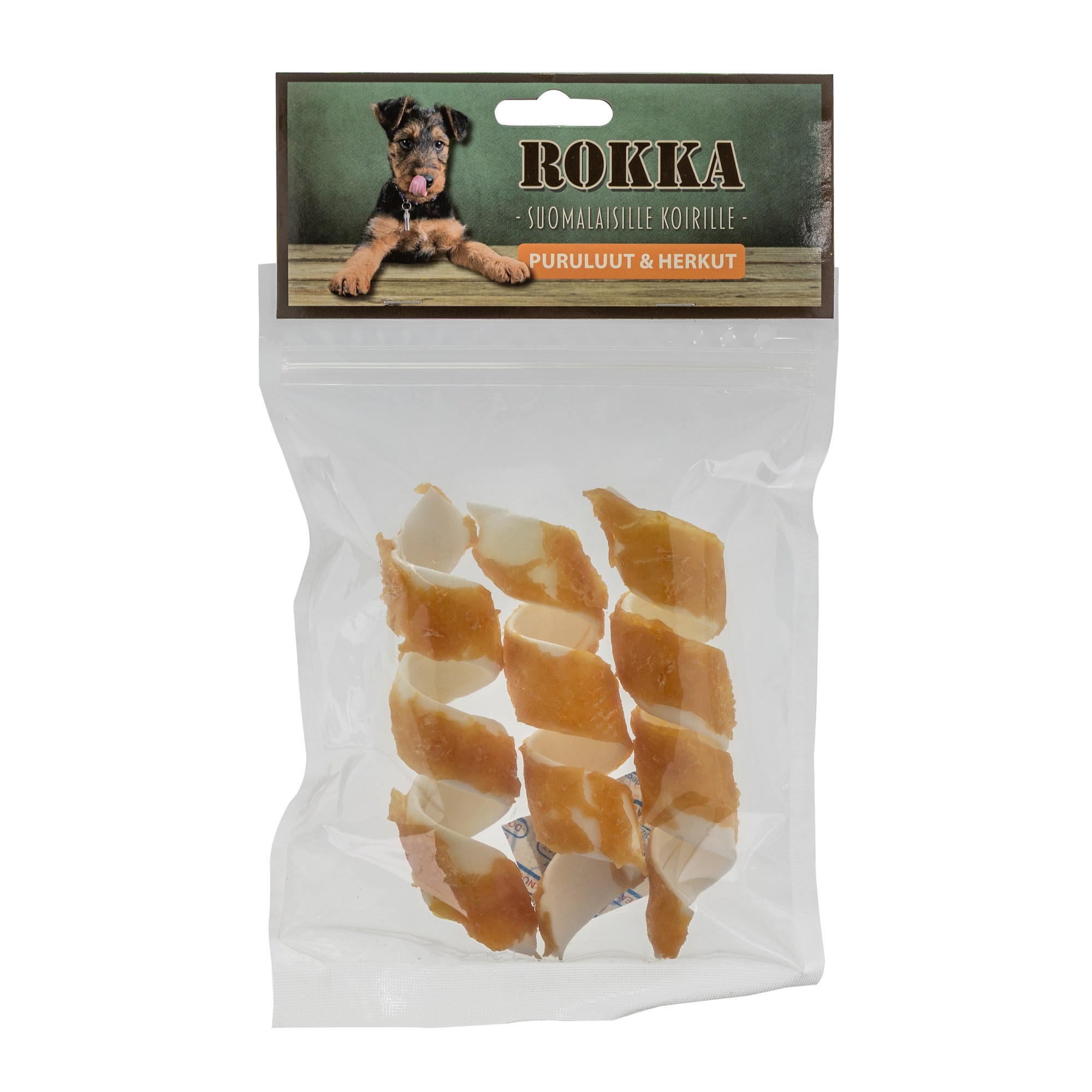 Rokka 15 cm 3 kpl kanakiekura koiralle