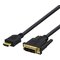 Deltaco, 1080p, DVI-D Single Link, 1 m – kuva 1