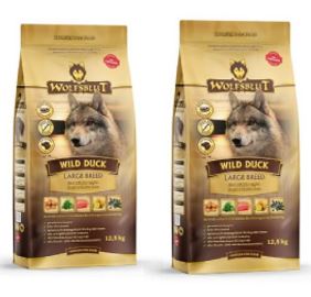 Wolfsblut - 2 x Wild duck large breed - 12,5 kg