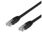 Deltaco U/UTP Cat6, 1m, musta / 00210006