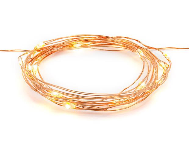 LED-valosarja - kupari, 1,9m