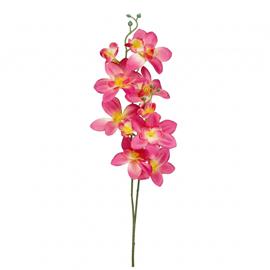 Tekokukka - Orkidea, fuksia/keltainen, 50 cm