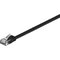 Flat Lan-kaapeli Patchcord Cat 6 U/utp, 1m, musta – kuva 1