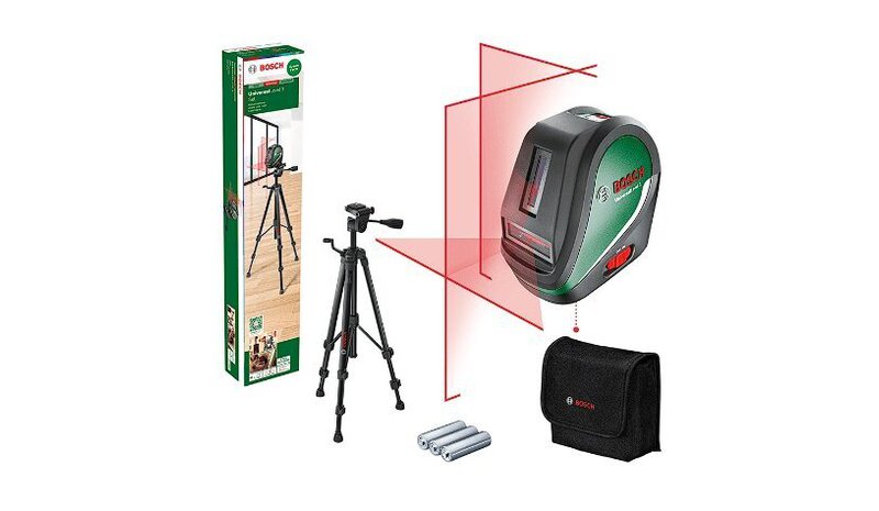Bosch UniversalLevel 3 Set (0603663905), ristilinjalaser + jalusta TT150