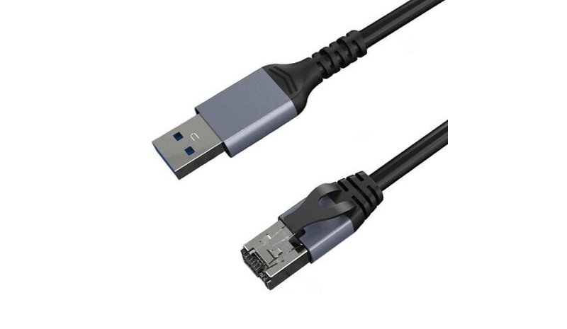 Internet-kaapeli CAT6 UTP, USB3.0 Type-A - RJ45, 1m – kuva 1/1