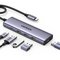 Adapteri Ugreen CM511 USB-C to HDMI 1.4 + 3xUSB-A + USB-C PD100W harmaa – kuva 1
