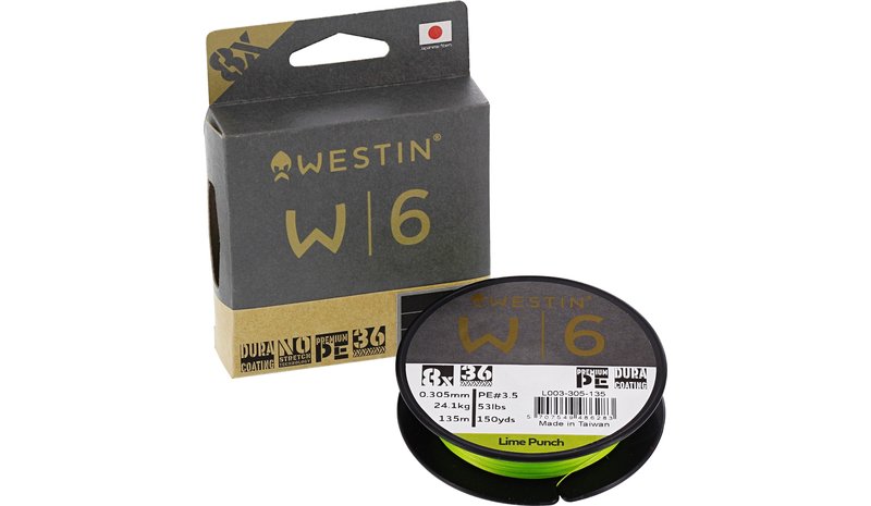 WESTIN W6 8 LIME PUN 0,37MM 300M 37,2KG