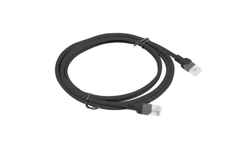 Lanberg Patchcord Utp Cat.6 2m musta – kuva 1/3