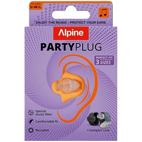 Alpine Party Plug -korvatulpat (läpinäkyvä) 2025