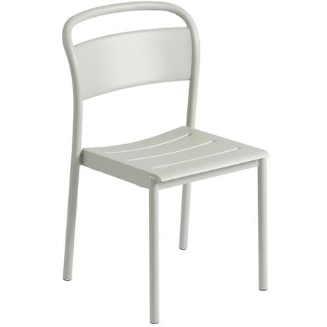 Muuto Linear Tuoli Teräs - Puutarhatuolit Jauhemaalattu Teräs Harmaa - LSTSID04 – kuva 1/1