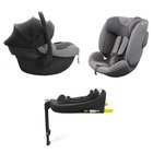 2 auton turvaistuimen setti Kinderkraft Endura Safe I-Lite 3in1, 0-36 kg, Harmaa