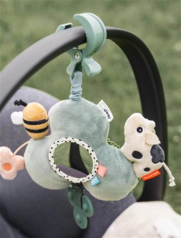 Done by Deer - Activity mirror w/clip Tiny farm Green (4263113)