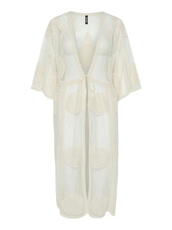 Pieces Pcaida Kaftan Wvn - White - ONE SIZE