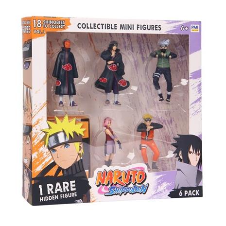 Naruto Shippuden 7 cm hahmo 6 kpl deluxe (lajitelma)