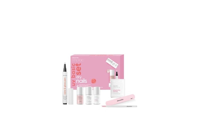 Alessandro Striplac UV Basic Set + Colour Dry Nails Geelilakka 1 kpl – kuva 1/4